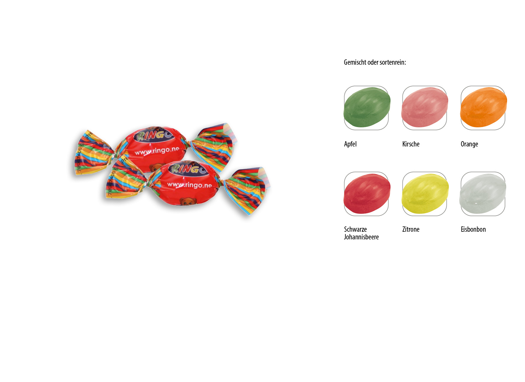 Bonbon Wickler, Inhalt: Bonbon Orange