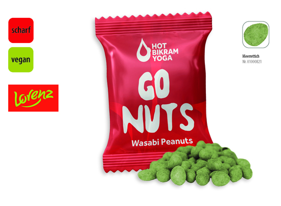 Wasabi Crispers Werbetüte, Inhalt: Wasabi Crispers ca. 15 g
