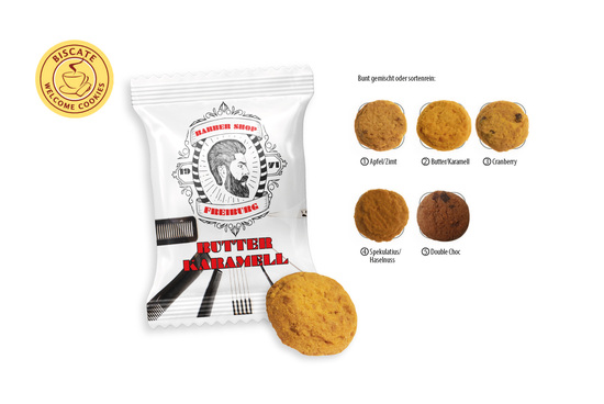 Coffee Cookies Flowpack, Inhalt: Coffee Cookies Cranberry ca. 9 g