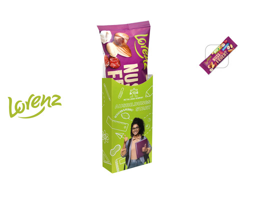 LORENZ Snack Box im Schuber, Inhalt: Nuss & Frucht mit Joghurt Pops