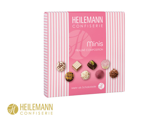 Heilemann Mini Pralinés im Schuber, Inhalt: Heilemann Mini Pralinés