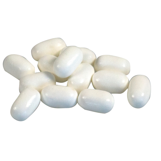 Klapp-Dose-59 geprägt, Inhalt: Pfefferminzdragees (Dose) ca. 20 g Pfefferminz Dragees weiß