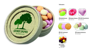 Graspapierdose 89, Inhalt: MAOAM Fruchtkracher (Dose) ca. 80 g