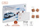 Wand Adventskalender individuell bedruckt, Inhalt: Callebaut Vollmilch Schokolade Kalender ca. 75 g