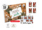 Tisch Adventskalender HEIDEL aus 100% Papier Standardmotiv, Inhalt: Heidel Schokoladentäfelchen ca. 72 g