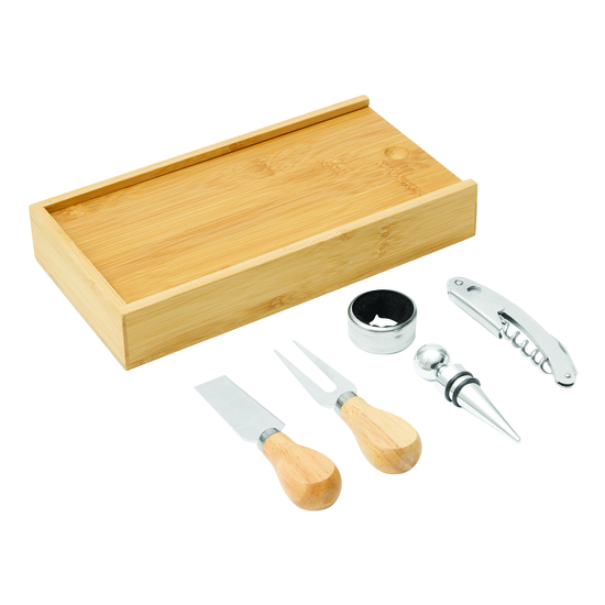 Wein- und Käseset BAMBOO WINE 56-0301159
