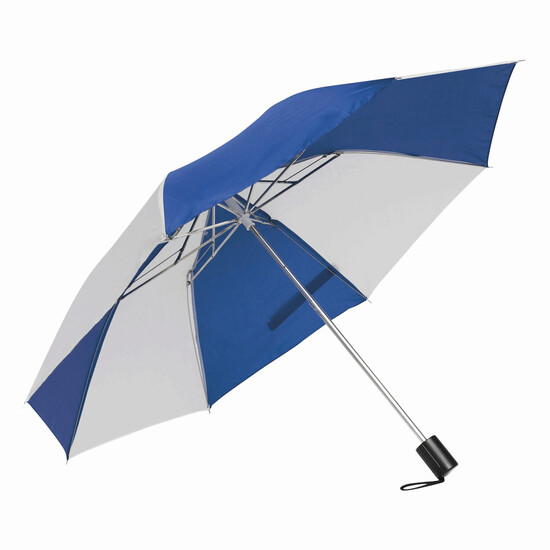 Taschenschirm REGULAR, blau, weiß