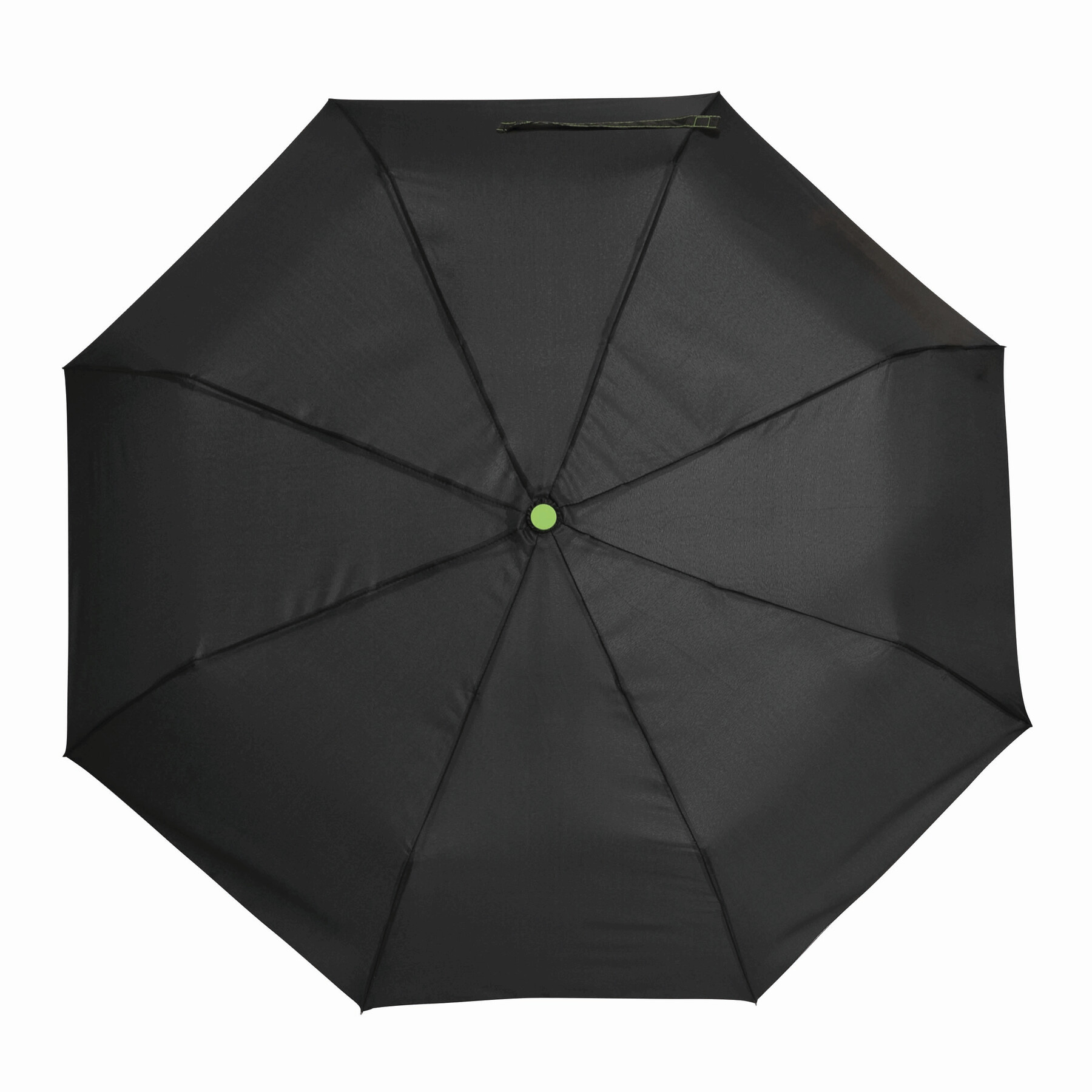 Vollautomatischer Windproof-Taschenschirm STREETLIFE, hellgrün, schwarz