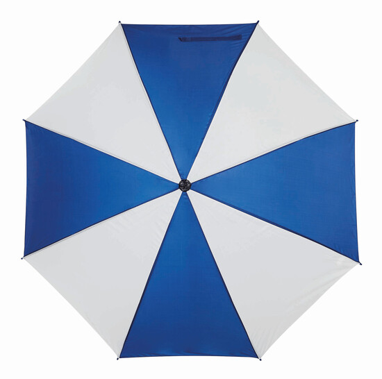 Automatischer Stockschirm DISCO, blau, weiß
