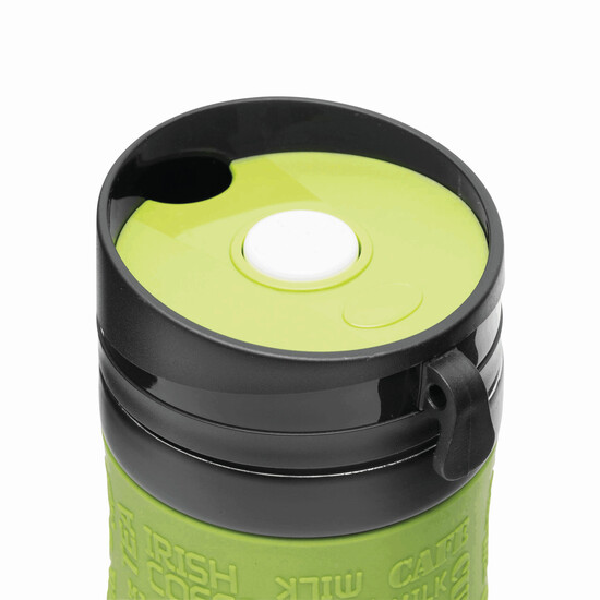 Isolierbecher GOLDEN DREAM, hellgrün, schwarz