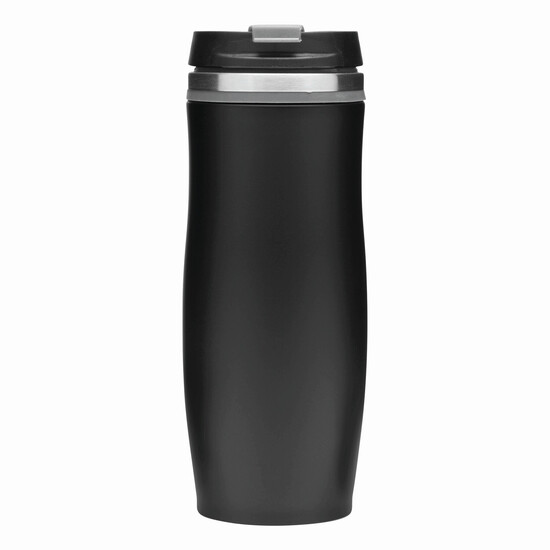 Isolierbecher DARK CREMA, grau, schwarz