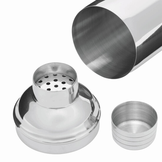 Cocktailshaker HAPPY HOUR, silber