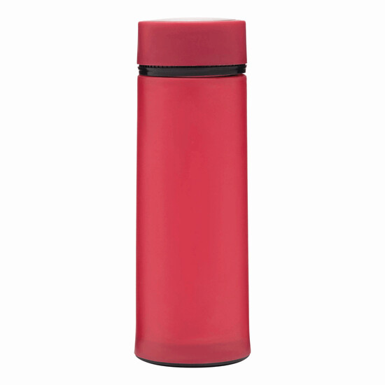 Glas-Trinkflasche ELEGANT DRINK, magenta