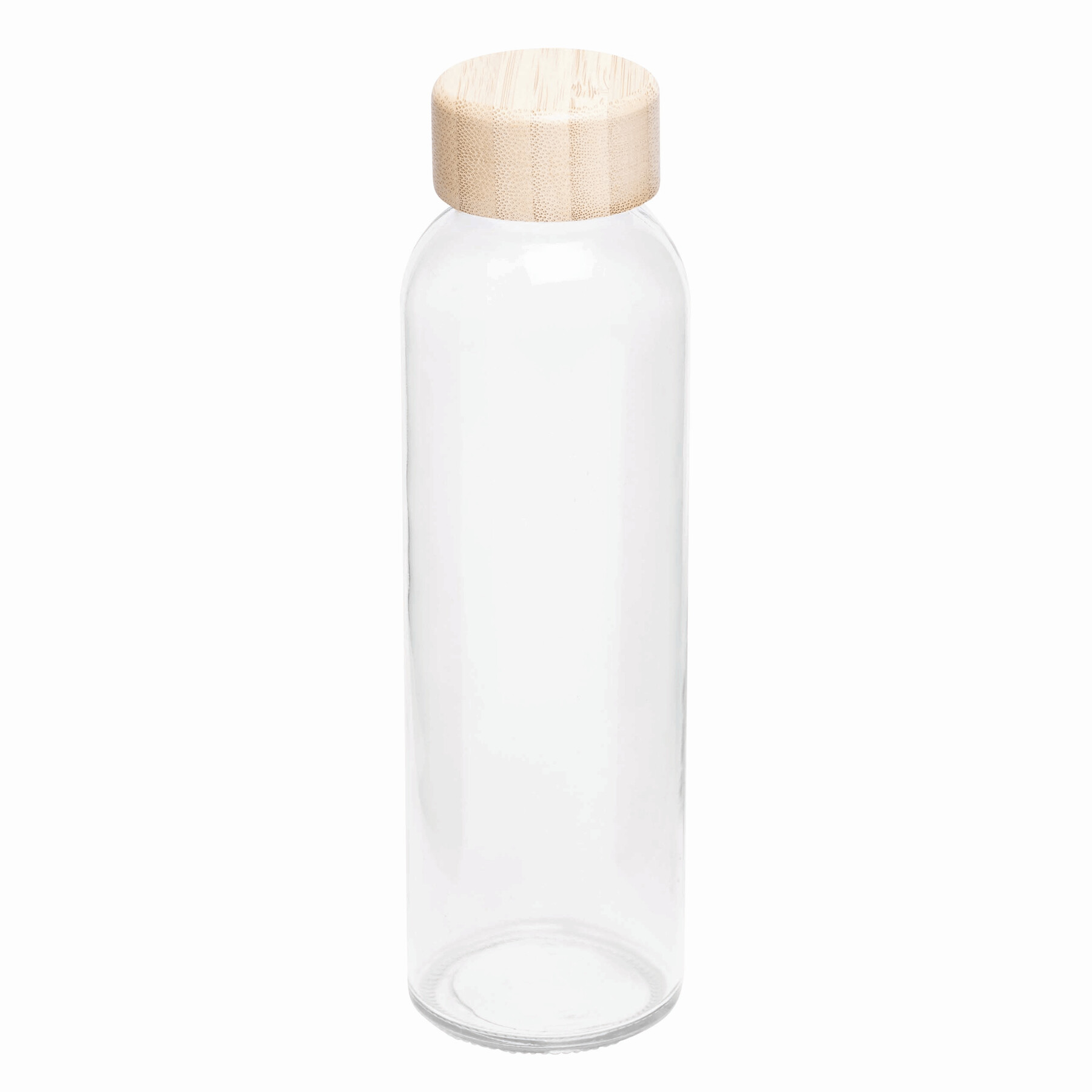 Glas-Flasche DEEPLY, braun, transparent