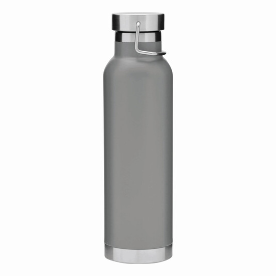 Vakuum-Isolierflasche MILITARY, grau