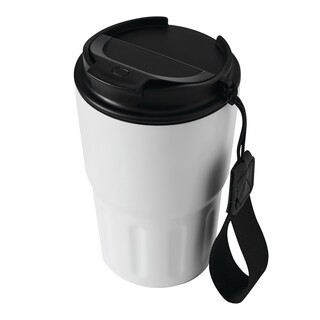 Vakuum-Trinkbecher TRAVEL MUG, weiß