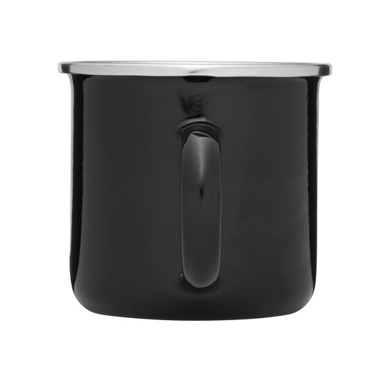 Emaille-Trinkbecher VINTAGE CUP, schwarz