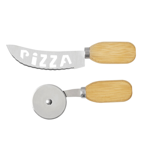Pizza-Schneide-Set DUOSLICE, silber