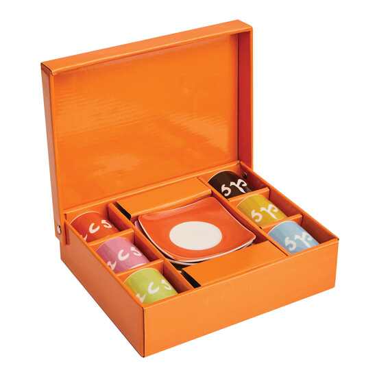 Espressotassen-Set LA DOLCE VITA, bunt