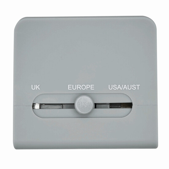 Reiseadapter TRAVEL MATE, grau