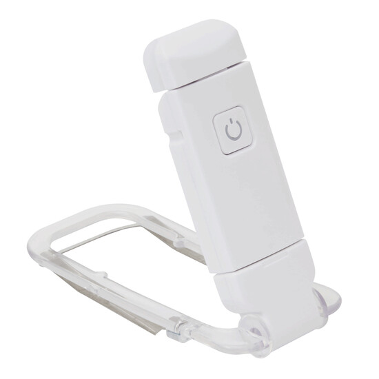 Aufladbare LED-Leselampe FLIPCLIP, weiß