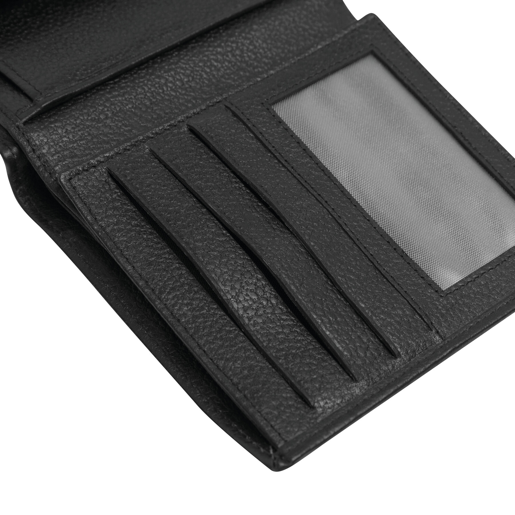 Echtleder-Geldbörse MESSINA, schwarz