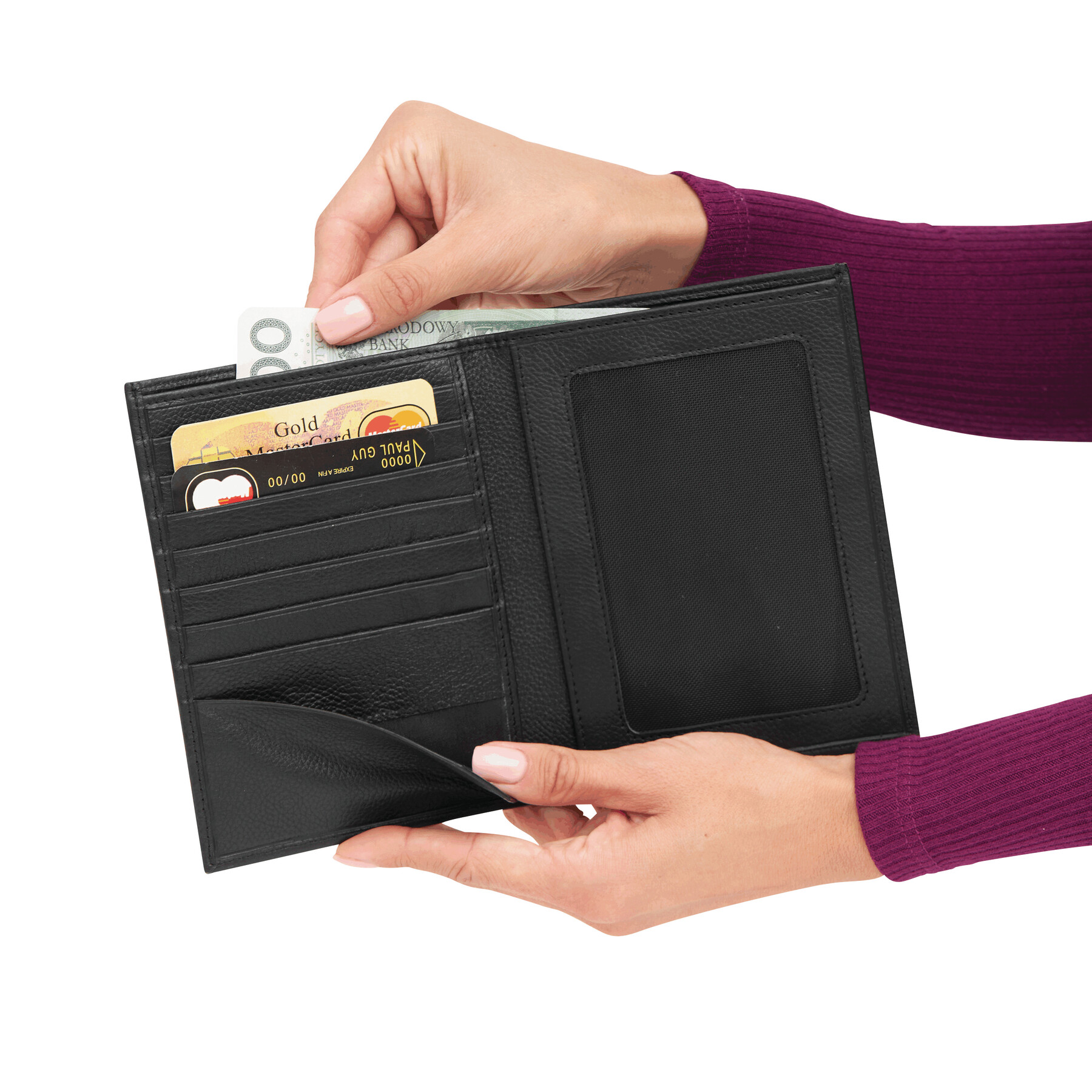 Reisepass-Börse VACATION, schwarz