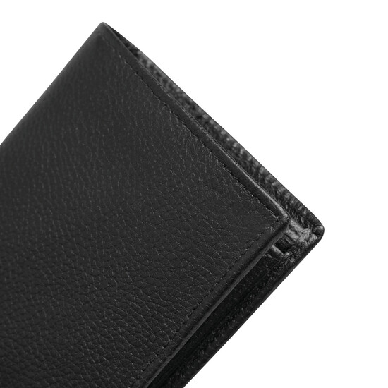 Echtleder-Geldbörse TRAPANI, schwarz