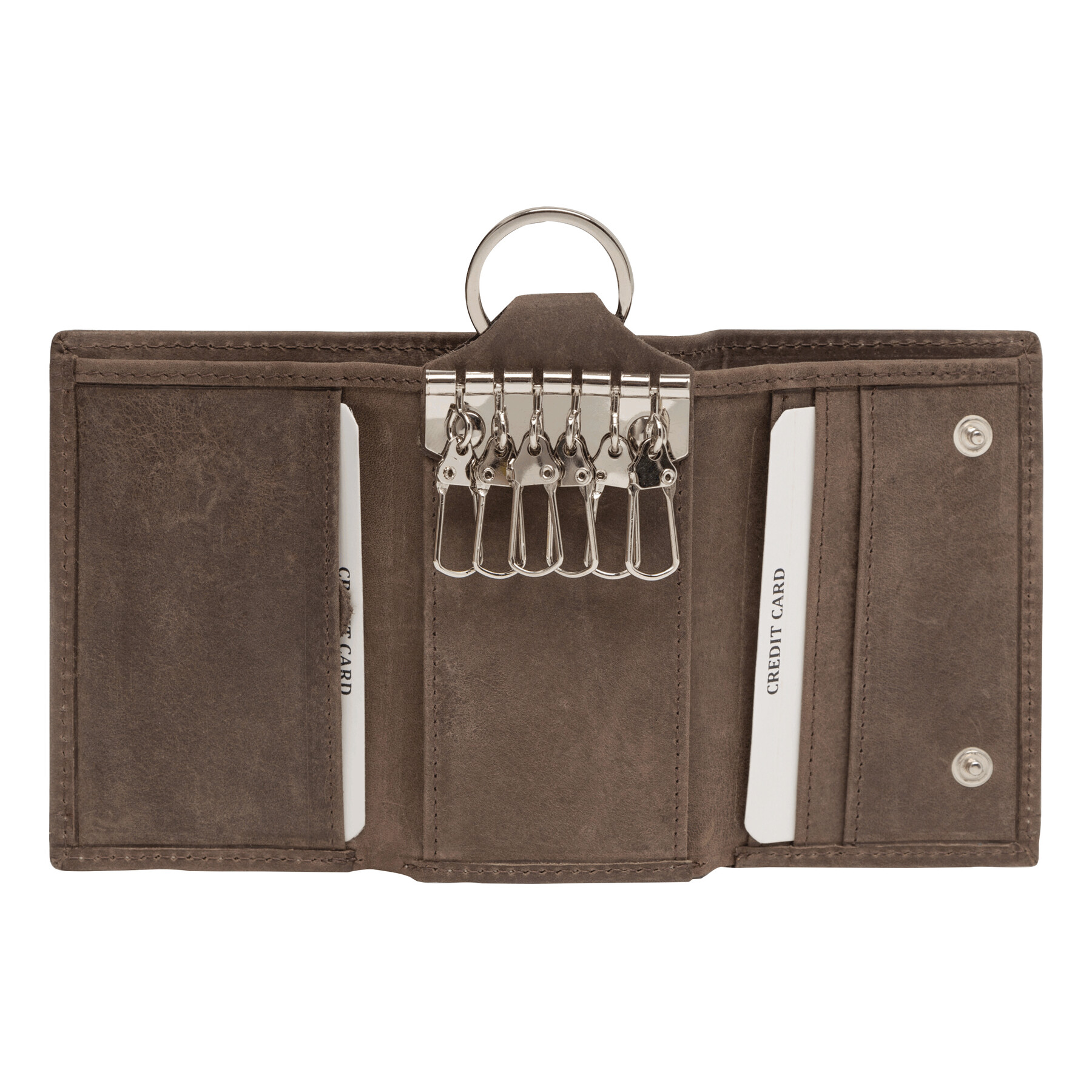 Echtleder-Schlüsseletui WILD STYLE, braun