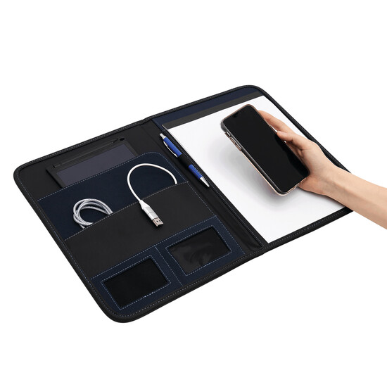 Konferenzmappe AVANTI im DIN-A4-Format, blau, schwarz