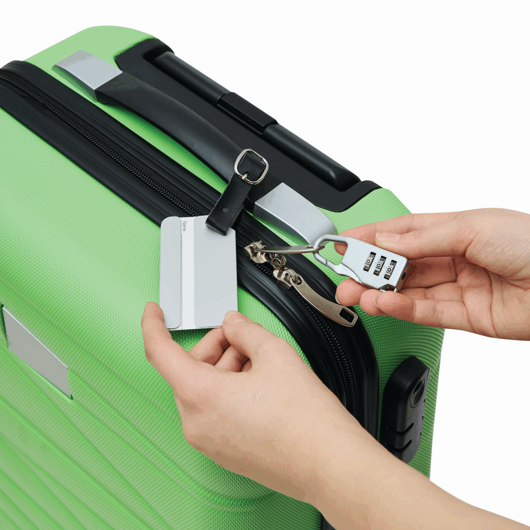 Gepäckanhänger-Set FAR AWAY, silber