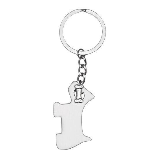 Schlüsselanhänger DOG, silber