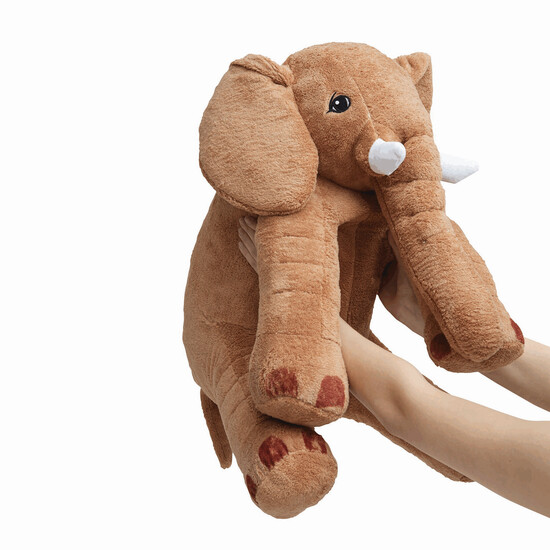 Großer Plüsch-Elefant LOUNIS, beige