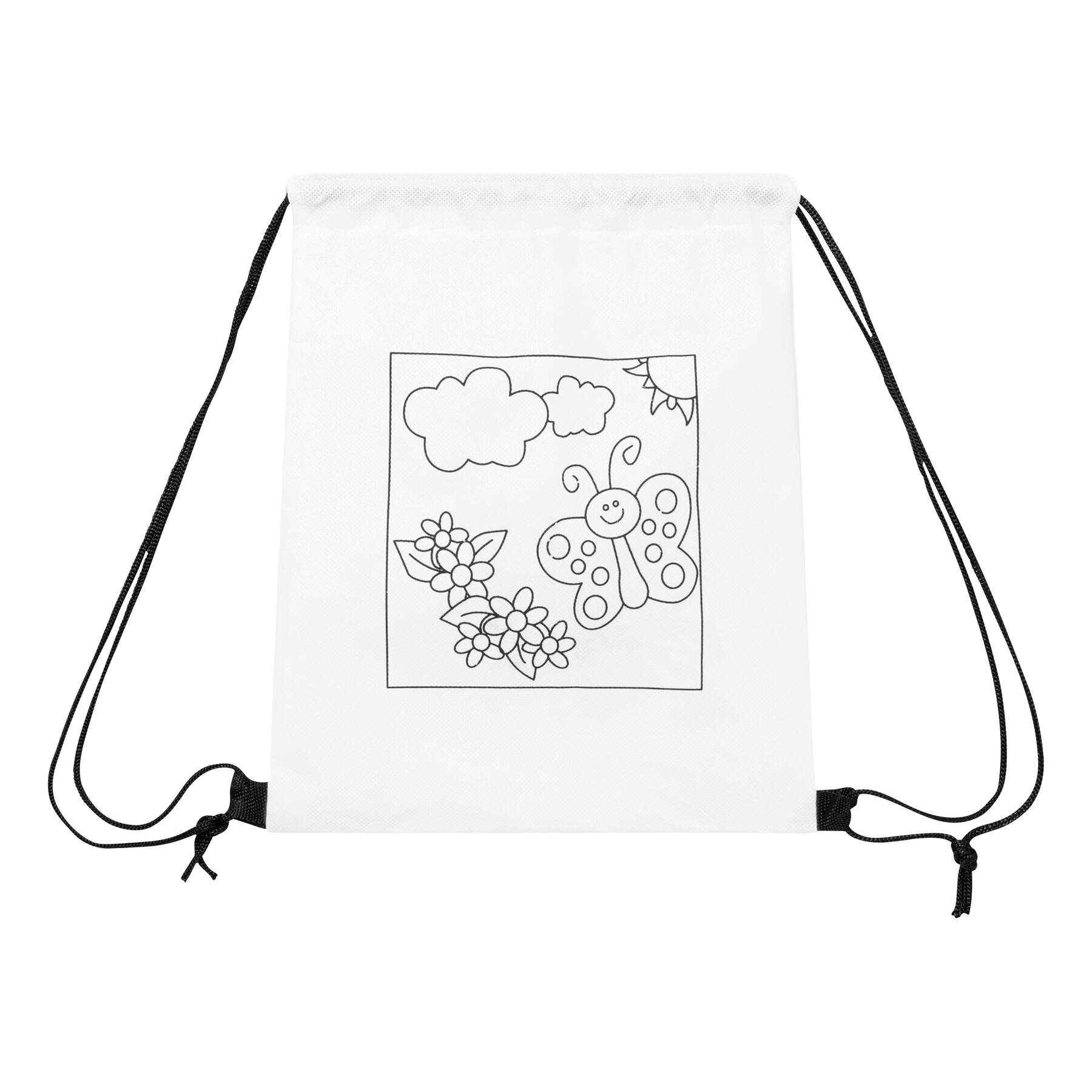 Turnbeutel zum Bemalen COLOURFUL HOBBY, weiß