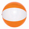 Strandball OCEAN, transparent orange, weiß