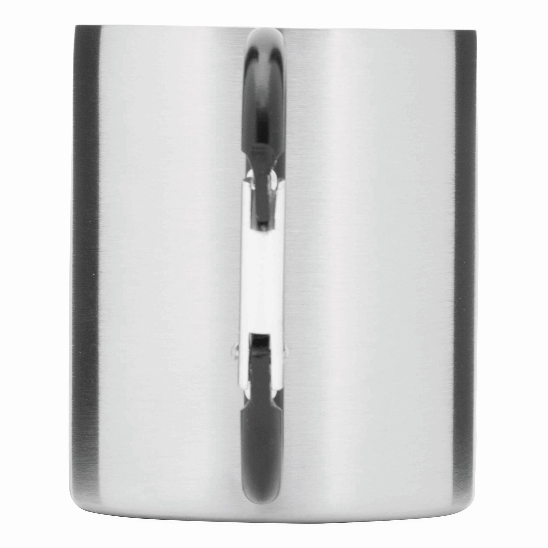 Edelstahl Becher HIKING DAY, schwarz, silber