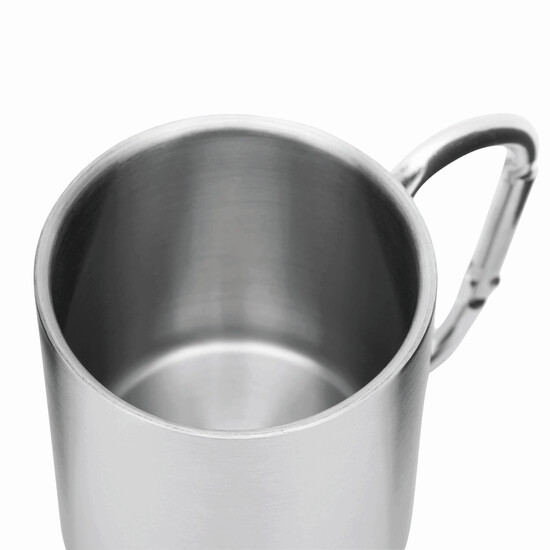Edelstahl Becher HIKING DAY, silber