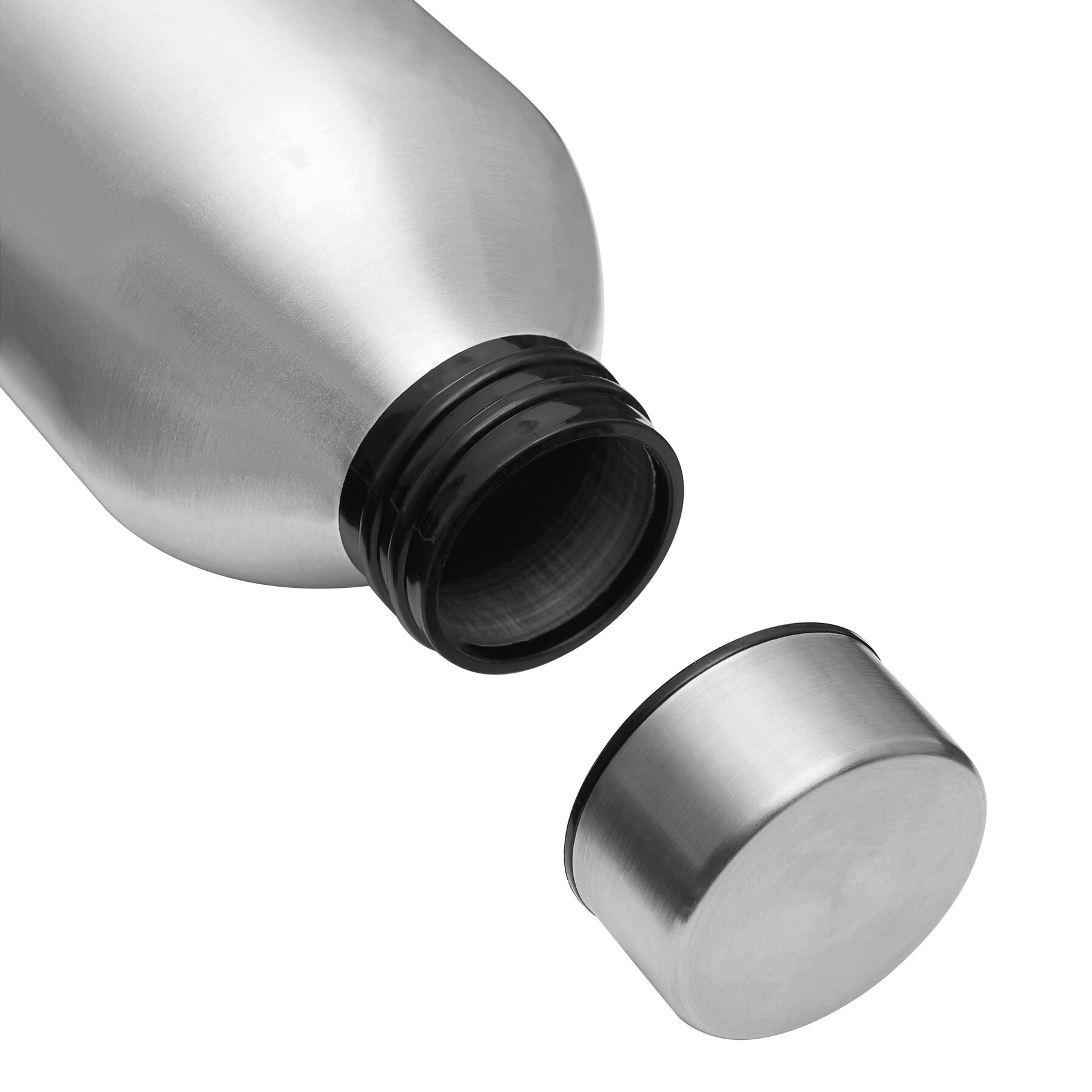 Aluminium-Trinkflasche JUMBO TRANSIT, silber