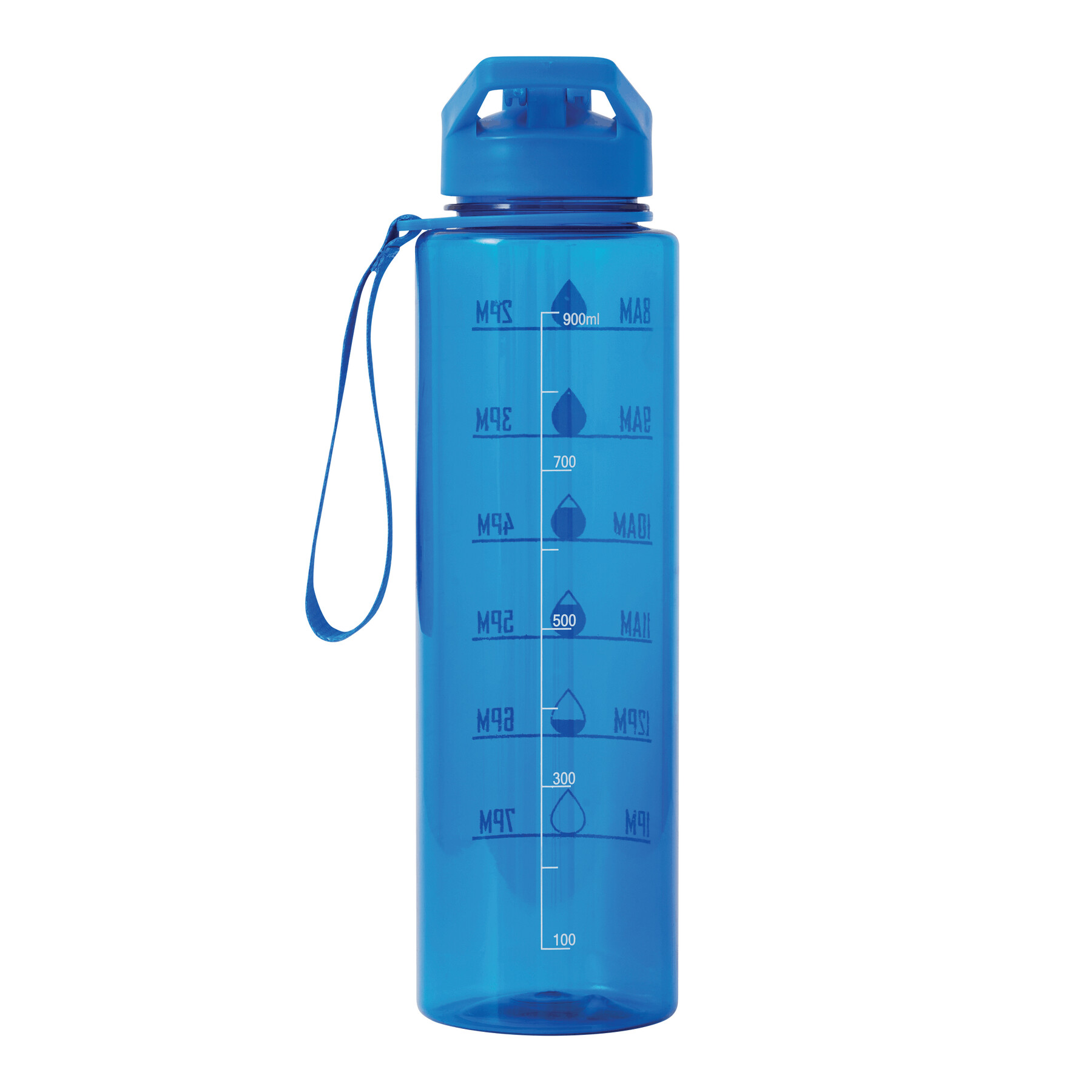 Sport-Trinkflasche AQUA LEVEL, blau