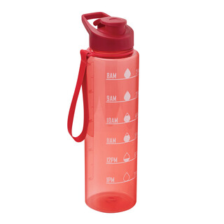 Sport-Trinkflasche AQUA LEVEL, rot