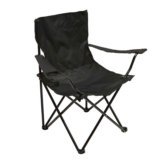Strand- und Campingstuhl SUNNY DAY, schwarz