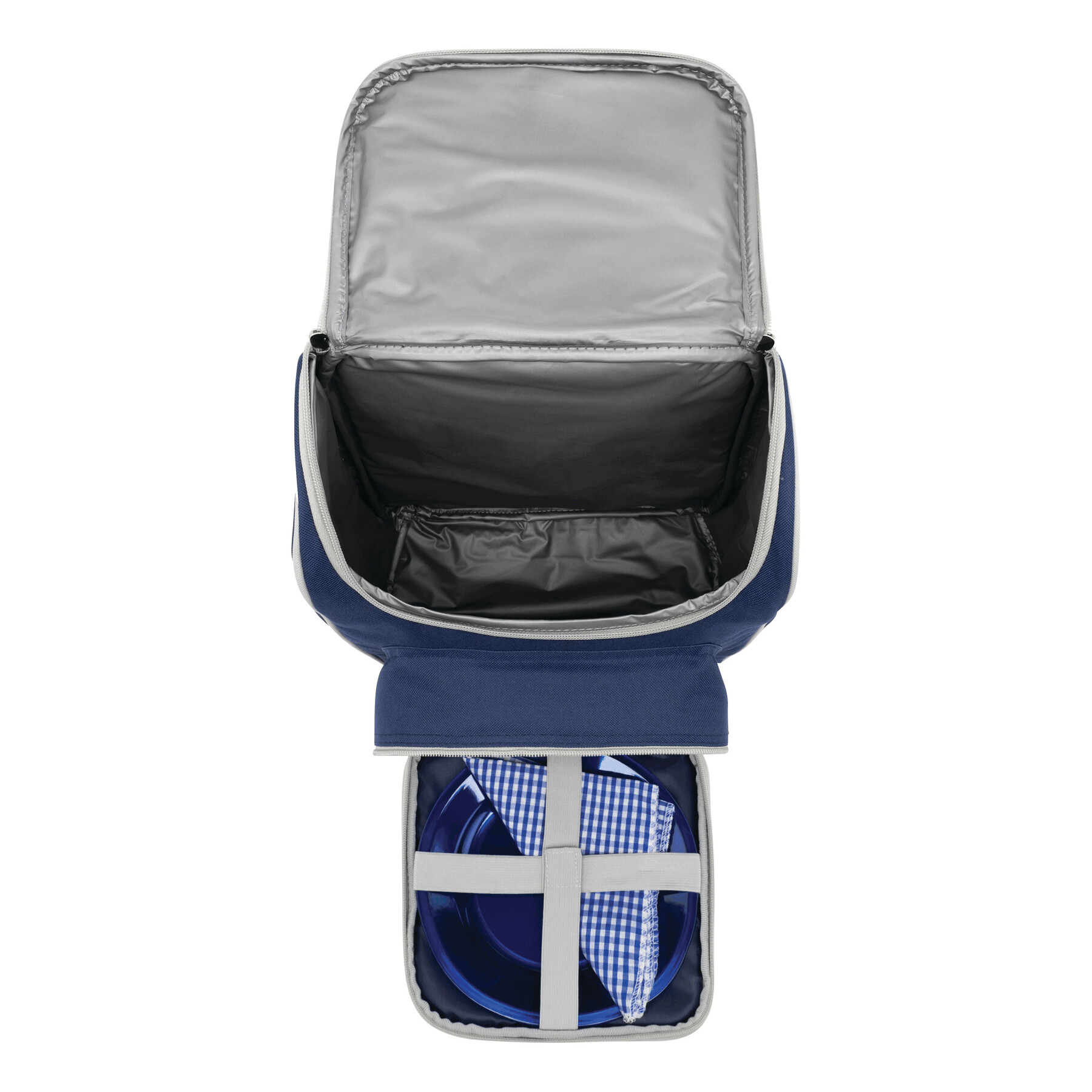 Picknick-Rucksack OUTSIDE, blau, grau