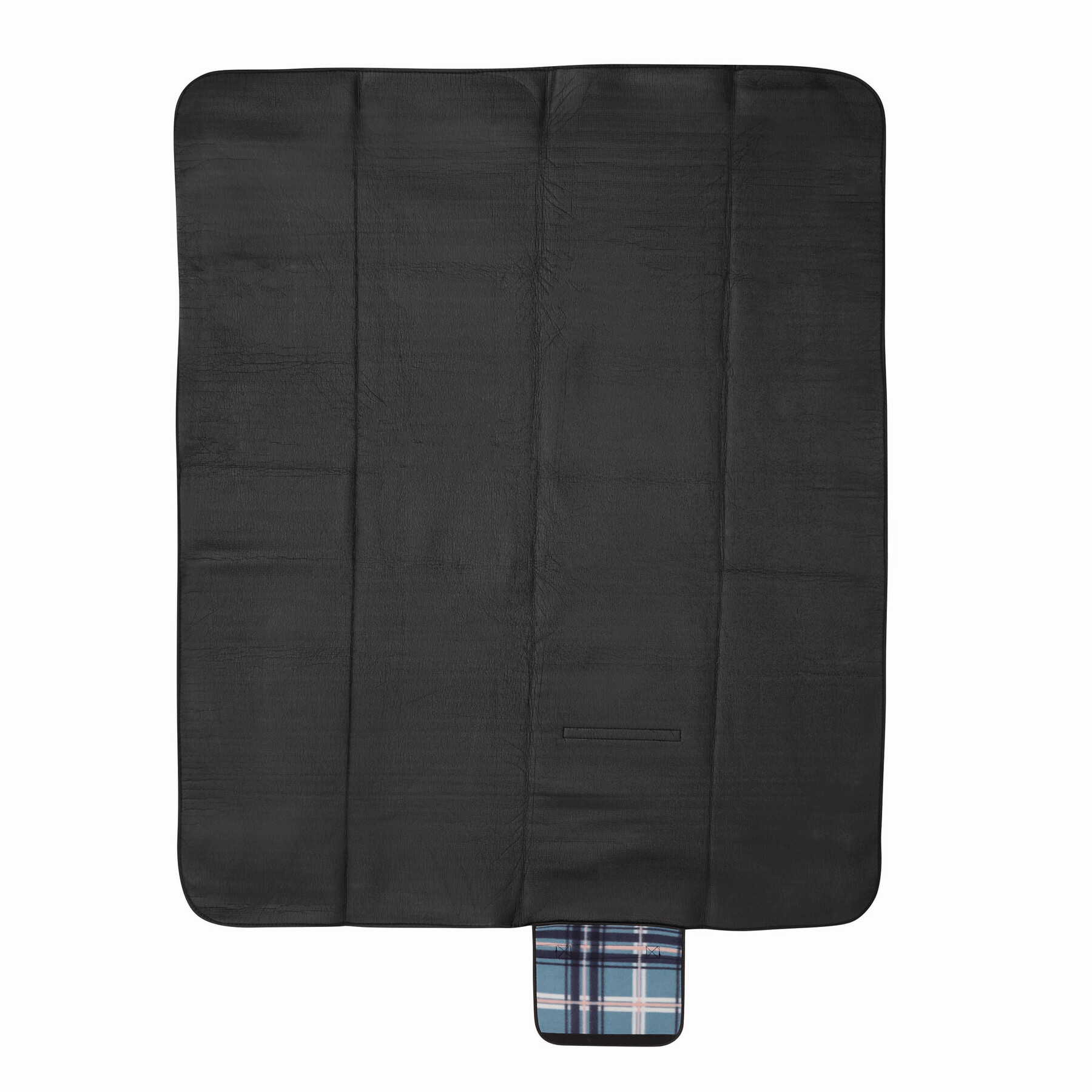 Picknickdecke OUTDOOR BREAK, blau, schwarz, weiß