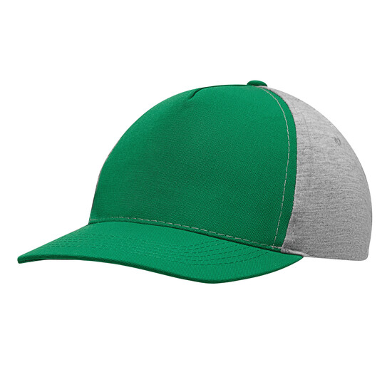 5-Panel-Baseball-Cap UP TO DATE, dunkelgrün, grau