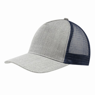 5-Panel-Cap CASUAL FIT, blau, grau
