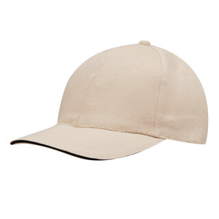 6-Panel-Sandwich-Cap LIBERTY, beige
