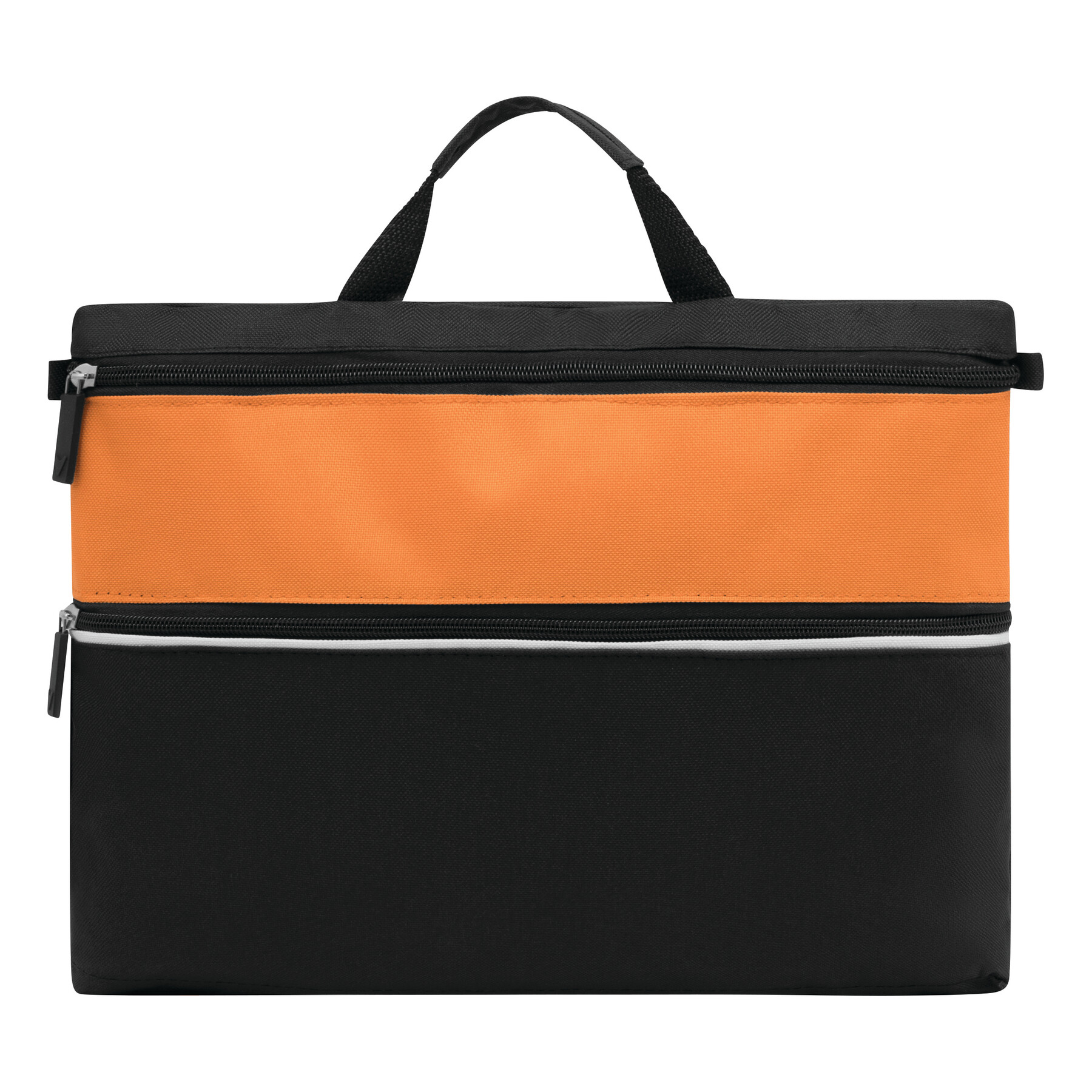 Dokumententasche FILE, orange, schwarz