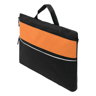Dokumententasche FILE, orange, schwarz