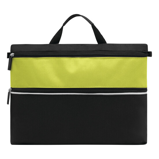 Dokumententasche FILE, hellgrün, schwarz