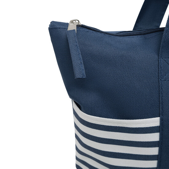 Shopper TWIN, blau, weiß